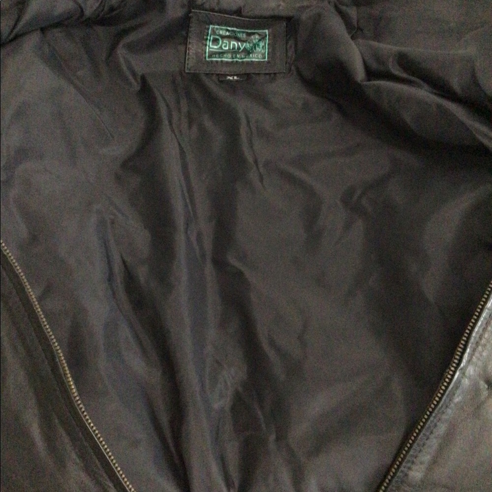 Men’s Leather jacket Sz XL creaciones Dany Vintage - Picture 11 of 13